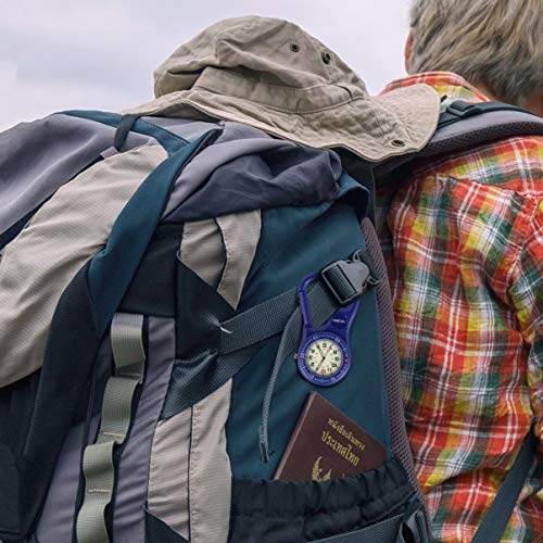 NICERIO NICERIO Relógio Mosquetão com Fecho de Mosquetão e Bússola com Abridor de Garrafas para Espo