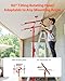 VEVOR 16ft Drywall Lift, Heavy-Duty 150 lbs Sheetrock Hoist with Adjustable Telescoping Arm, Lockable Wheels, Drywall Lifter Panel Jack Hoist Tools Ideal for Ceiling & Wall Installation (Red)