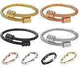 armreif ring der o Magnetarmband zum abnehmen HOCHWERTIGES MATERIAL: Das magnetarmband damen besteht aus hochwertigen Magneten, die Langlebigkeit und hervorragende magnetische Verbesserung garantieren. Magnete verschiedener Formen induzieren eine Resonanz zwischen ihnen, um die biomagnetische Wirkung zu verstärken. Crainoc Titaniumion Osimium Armreif Frei von Blei und Nickel, reizt die Haut nicht. Kratz- und lichtbeständig.