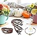 yumcute Lederband Kette, 3mm×3m Lederriemen Meterware Echtes Leder, Braun Lederbänder Flach Band Armband Basteln, Lederschnüre für Leder Schuhspitzen, Halskette, DIY Handwerk und Schmuck Herstellung