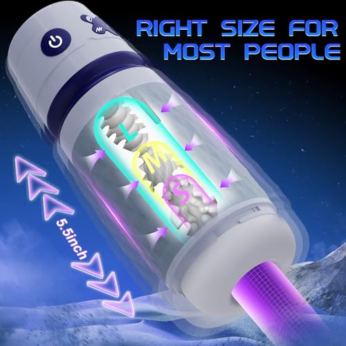 Masturbieren für Männer, Sex Spielzeug für die Männer mit Vibration und Saugmodi,Elektrischer Masturbator Cup 3D Realistische Vagina Sexspielzeug Taschenmuschi Penis Masturbatoren Grau – Bild 5