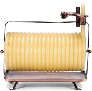 Candle by the Hour 80-Hour Horizontal Candle, Eco-friendly Natural Beeswax with Cotton Wick