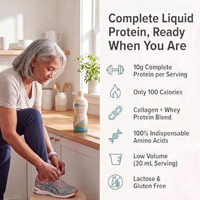 Medtrition Liquid Collagen Peptides Type I & III 10 Grams Protein per 1 oz ProSource Protein Liquid - Neutral - 30 Fl Oz (Pack of 1)