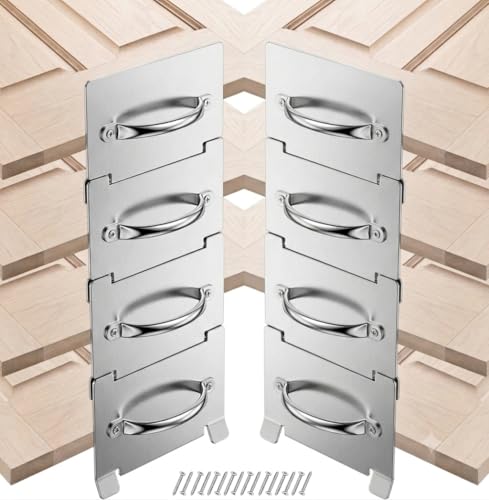 8 Pcs Door Deckers for Painting 11 x 8 Inch Stackable Door Painting Stands Stainless Steel Stack Racks Painting Tools for Doors Stacking Fliping Painting Drying (8)