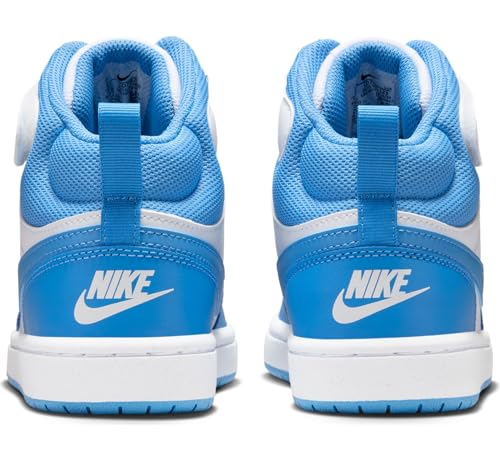 Nike Court Borough Mid 2 Sneakers for Unisex-Children, White Blue Beyond, 24.5 cm3