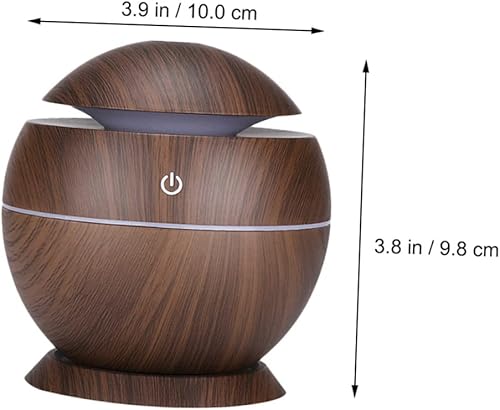 Miniatura 5 de Mini humidificador de aire USB con iluminación silencioso difusor de aroma para oficina en casa coche prevenir la piel seca invierno diseño de grano