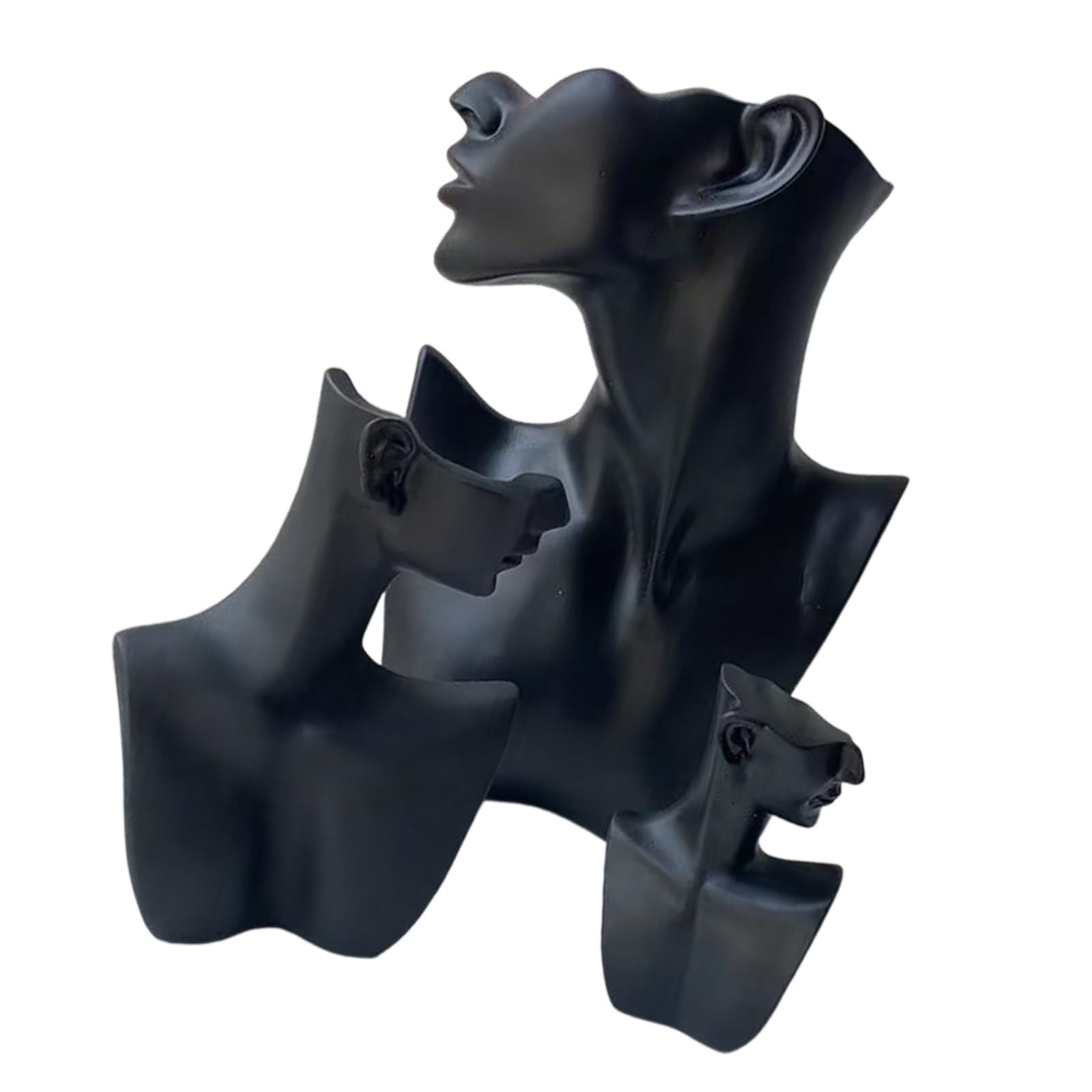 Practical Sturdy Resin Jewelry Bust Stand Small Necklace Display Holder Jewelry Accessories for Trade Show Display Retail Display, フリーサイズ