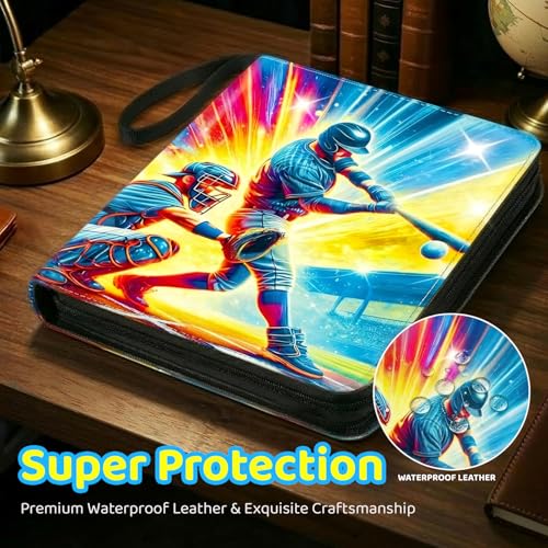 Image of Zipper Cards Binder for 900-Pocket Baseball Trading Cards, Premium Collectible Cards Book Album With Removable Sleeves for MTG, TCG & Sports Cards - Gifts for Girls and Boys