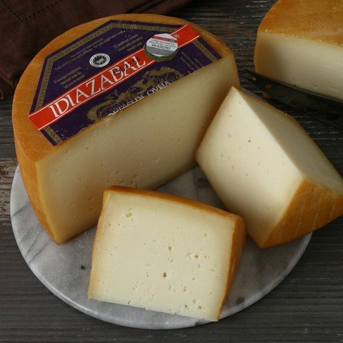 Idiazabal Cheese, 7 lb Whole Wheel, Authentic Basque Sheep's Milk Cheese, Semi-Sharp Flavor, Ideal for Grating and Cooking, Product of Spain