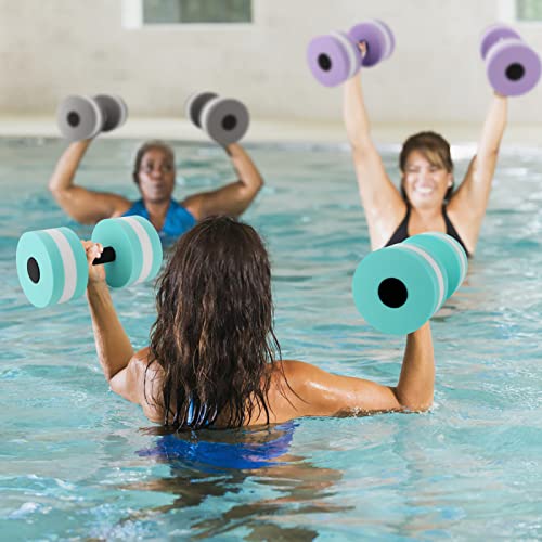 Mancuernas flotantes de espuma EVA para fitness acuático miniatura 4