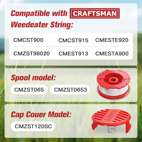 CMZST0653 7Pack 0.065" Replacement Weed Wacker Line for Craftsman String Trimmer Edger
