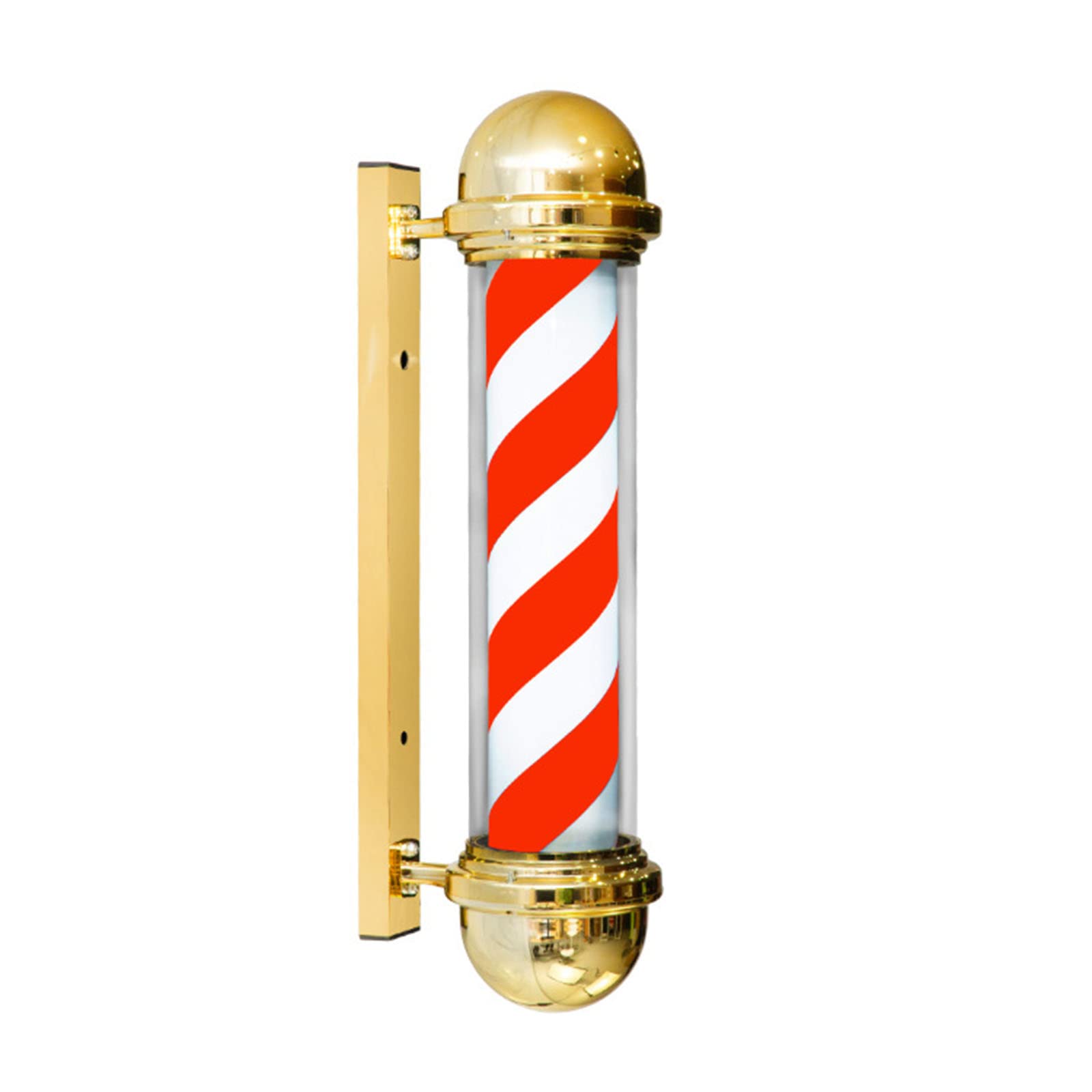 LED Barber Pole Light, Waterproof Energy-Saving Rotary Sign for Barber Shop Wall Mount โ image 1
