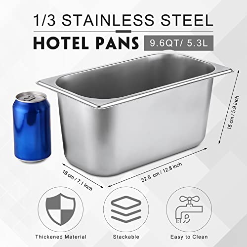 Image of Thenshop 10 Pack Stainless Steel Steam Table Pans