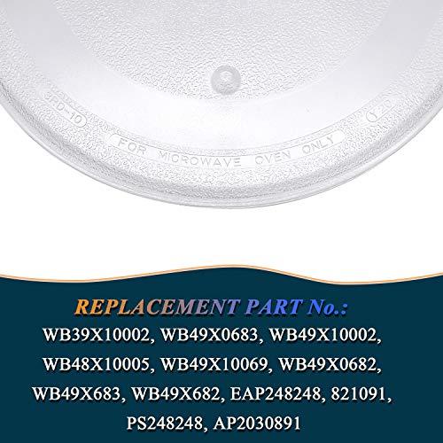 12.5" Microwave Glass Turntable Tray Glass Plate By Beaquicy - Replacement For Ge Kenmore Samsung Hotpoint Microwave - 12 1/2" Plate - Replaces Wb39X10003 Wb39X10002 Wb48X10005 Wb49X10069 #TOP2