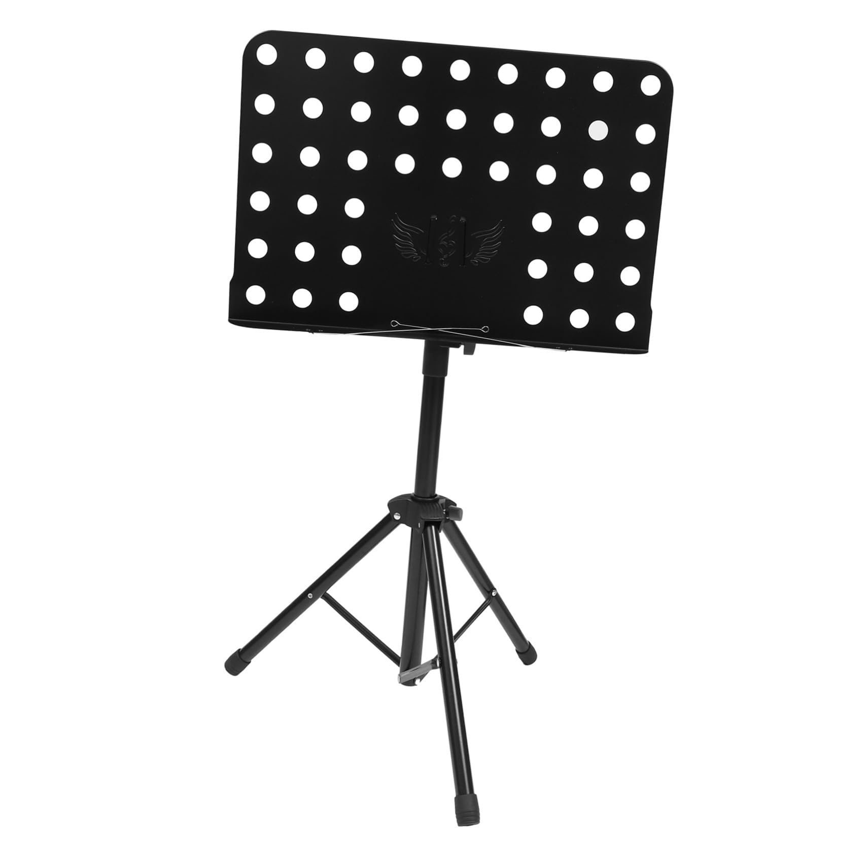 Mipcase Atril Plegable para Partituras Negro, Soporte Portátil de Acero Suave y Abs, Multiángulo y Manos Libres para Guitarra y Presentaciones