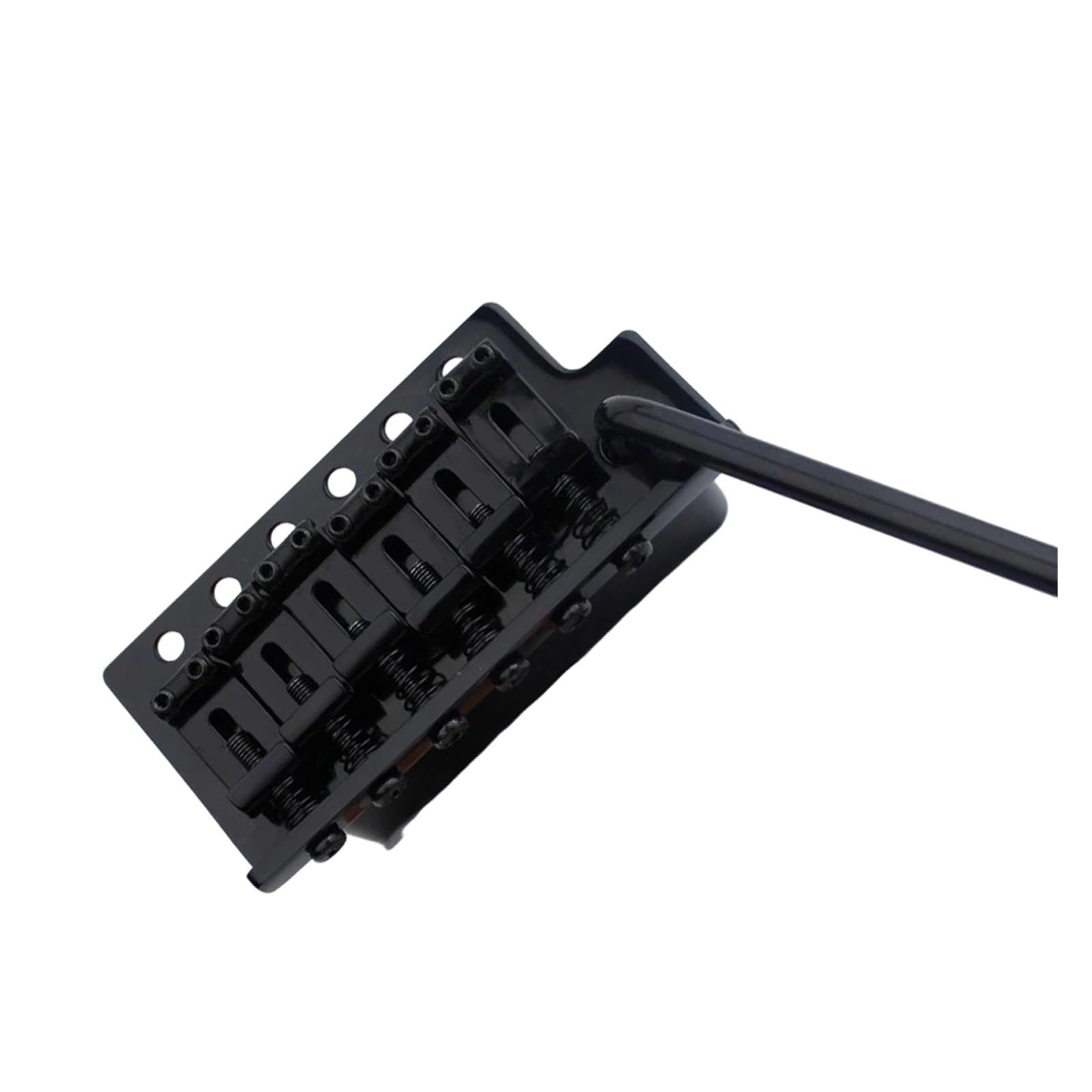 Accesorios Para Instrumentos Musicales Profesionales Guitarra Eléctrica Puente Trémolo De Acero Curvado Retro Puente De Guitarra Profesional(Bk)