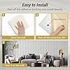 TONOR Dual-Layer Thickened Acoustic Wall Panels Self Adhesive, 4 Pack 47.2x23.6x0.72 High Density Large Sound Proof Panels for Walls, Peel and Stick Wall Panels for Interior Wall Decor, Grey