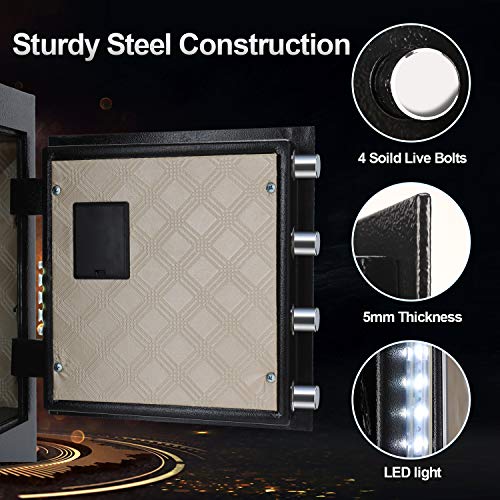 TIGERKING Security Home Safe,Safe Box-1.4 Cubic Feet - Thumbnail 5