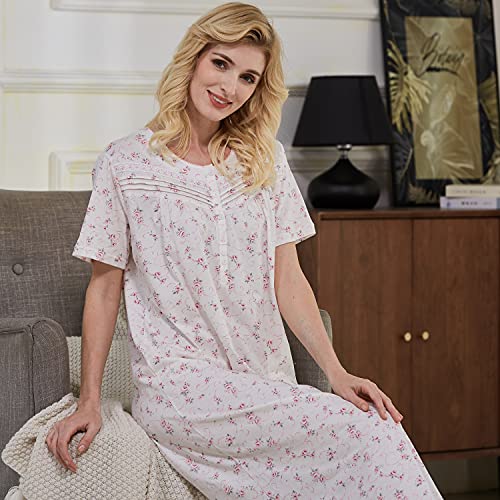 old lady night dress Pajamas for Older Women | Shop Nightgowns For Elderly Women