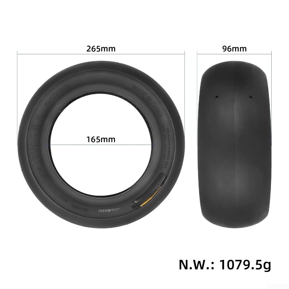 Neumático de vacío antideslizante 90/65-6.5 para terrenos difíciles (negro