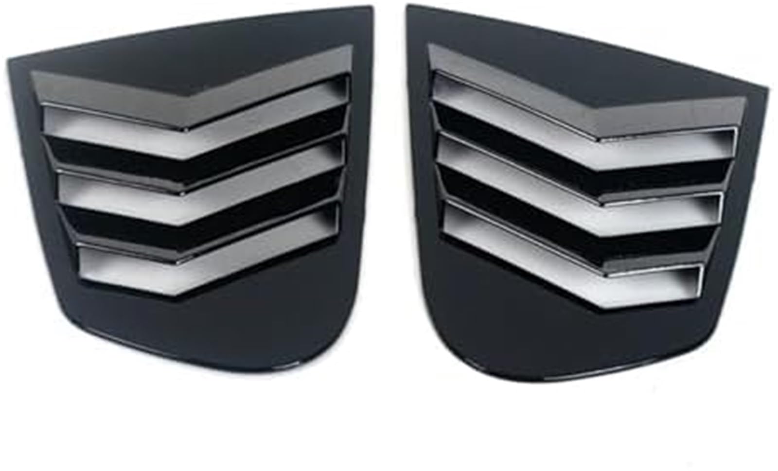 Protector de Cristal Trasero Embellecedor de la Cubierta del Obturador del Coche de la persiana de la Ventana Trasera, para Volkswagen, para VW, para Scirocco 2009-2018(Black Glossy Black)