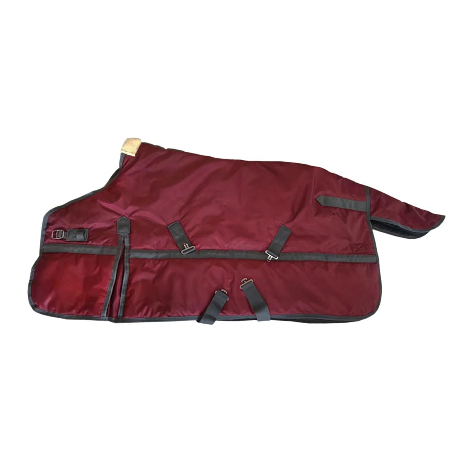 Manta para Caballo Confeccionada en Tela Oxford Impermeable Transpirable con Aislamiento Térmico Y Forro de Poliéster Adecuada para Proteger contra Ba