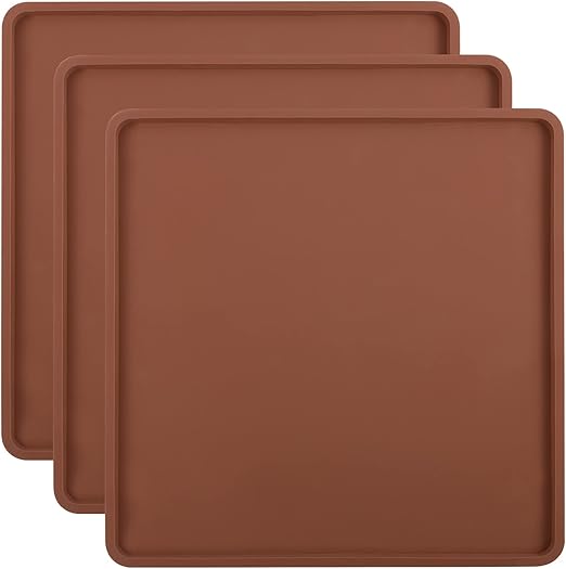 3 Pcs Silicone Dehydrator Sheets with Edge for 14" x 14