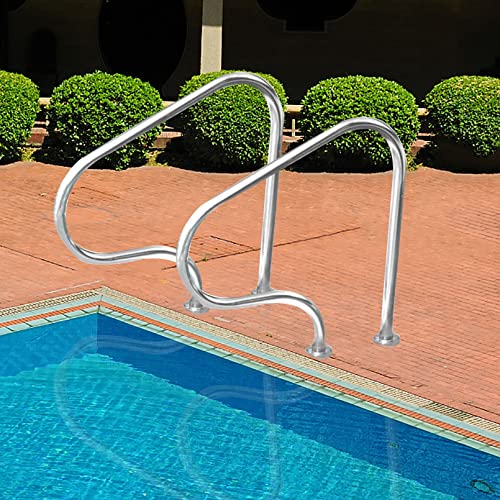 Barandal para piscina 3 curvas acero inoxidable 304 DIOB miniatura 1