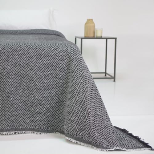 10XDIEZ Foulard Multiusos Bali Negro (Negro - 180x260cm)