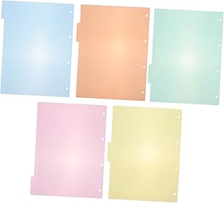 VILLCASE 30 Peças Divisor Placa De Índice Diário Fichário Divisores Cartão De Índice Organizador Planejador Divisores Marcador De Página Divisor Fichário Guia Inserível Mini Fichário A5
