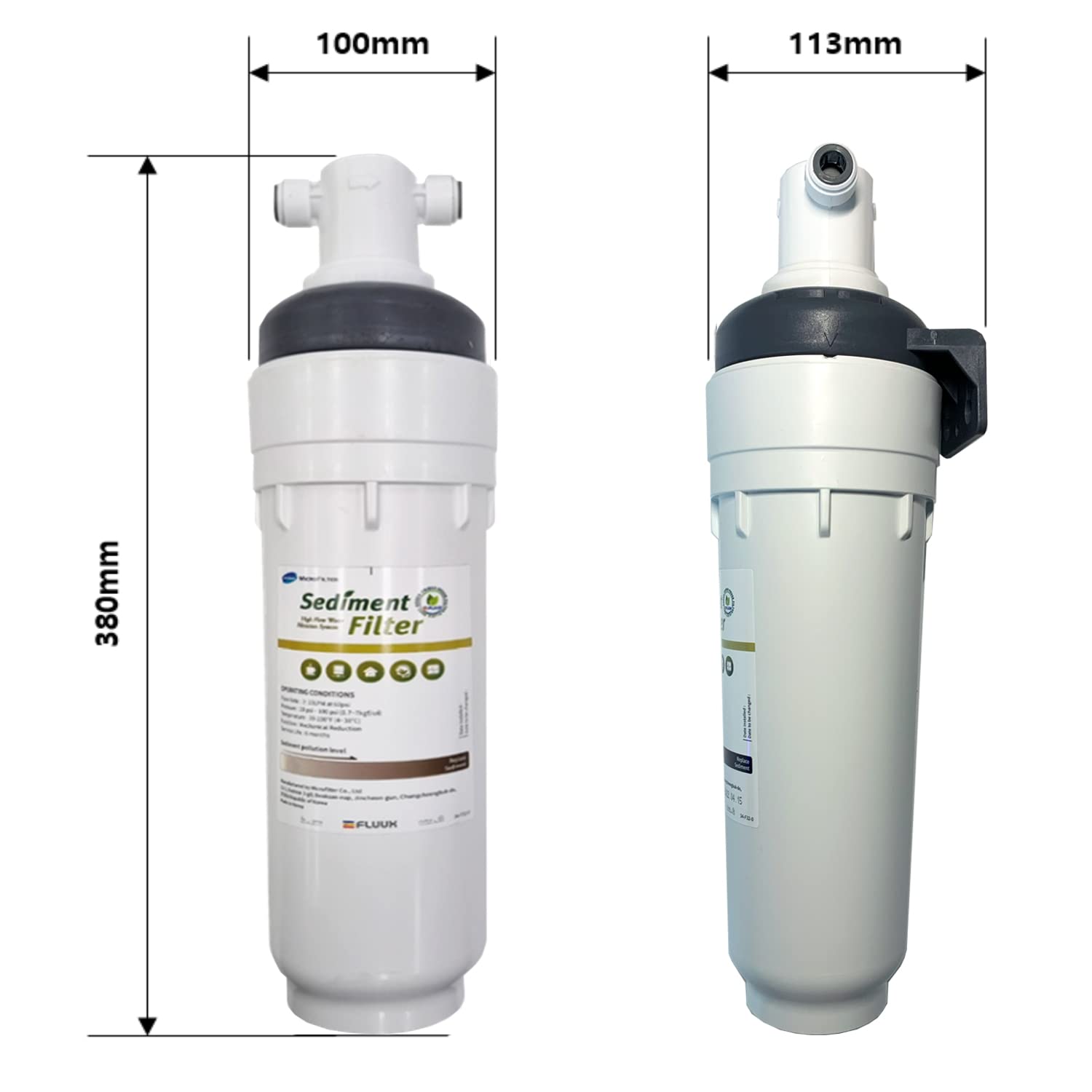 FLUUX HFR-SD05 Sediment Filter Cartridge for Under Sink Water Filtration System Water Purifier - Image 3