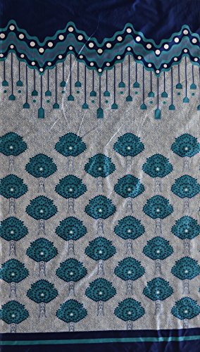 Image of Home Sizzler 1 Piece Eyelet Polyester Long Door Curtain - 9 ft, Blue