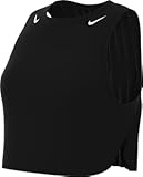Women&apos;s AeroSwift Women&apos;s Dri-FIT ADV Cropped Running Tank Top &lpar;010 - Black&sol;White&rpar;