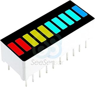 LED Display Module 10 Segment Bargraph Light Display Module DIY Cube Bar Graph Red Yellow Green Blue Colors Multi-Color