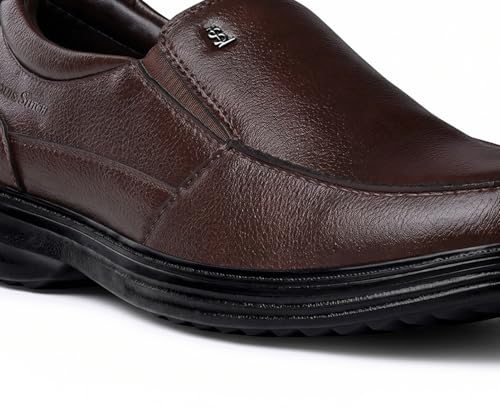 Image of LOUIS STITCH Men's Formal Slip-On Shoes | The Comforter Series | Ultra-Lightweight Slip-On Shoes for Men| Perfect for Business, Formal & Occasion Wear | LSLXPDSO