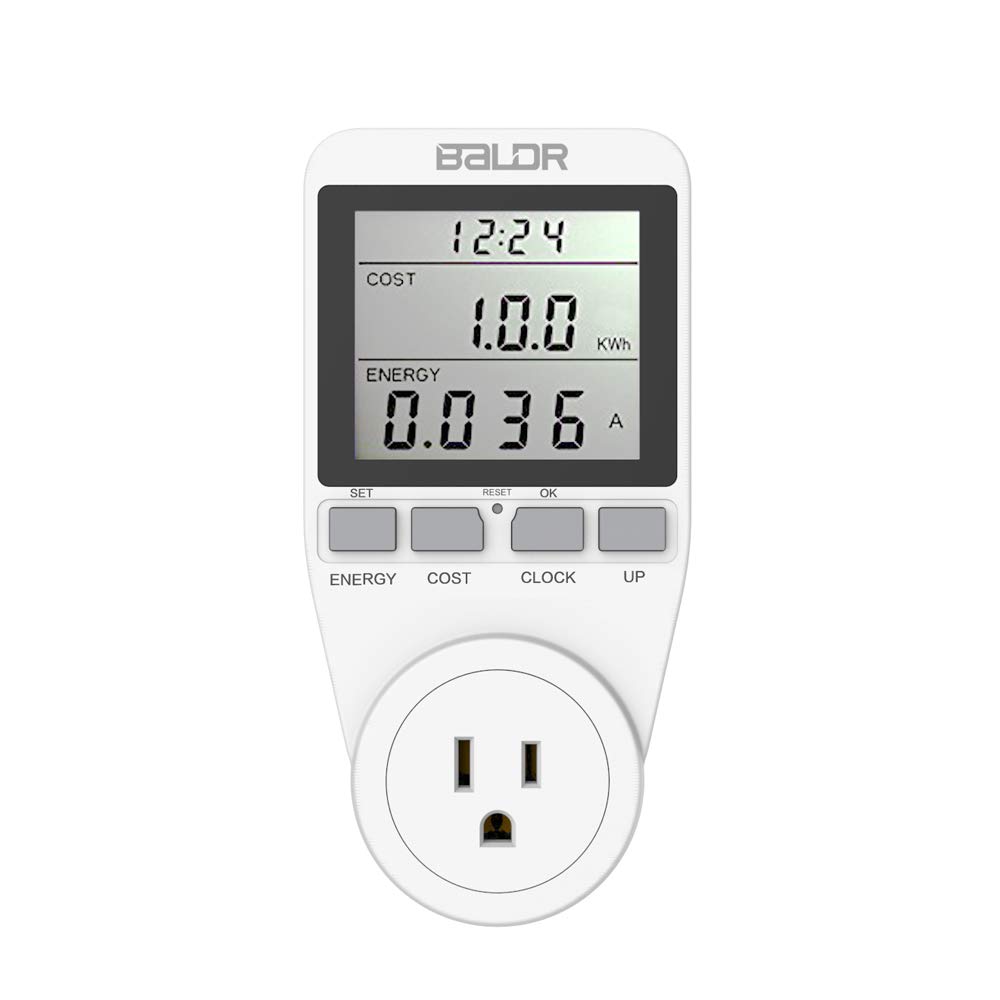 BALDR U.S. Electricity Usage Monitor for Home Kilowatt Meter Sockets