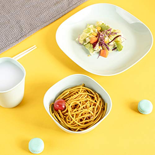 KIKILY Salad Bowls Set, Unbreakable Plastic Bowls Cereal Bowls Dessert Bowls Popcorn Bowls Snack Bowl Dip/Dipping Bowls Set Small Sauce Bowls SET OF 6 (Bright Multicolor)