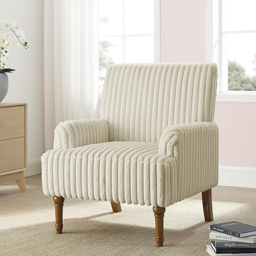 Sillón Plegable Tela Peluche Beige miniatura 4