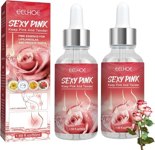 Pink Privates Zona Íntima Sueros - 2 X 50ml Sueros Para Aclarar La Piel Íntima, Serums Para Aclarar La Piel Íntimas Para El La Mujer Private Para Senos, Entrepierna Y Parte Interna Del Muslo Labios