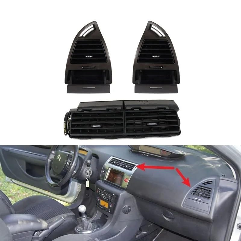 Rejilla aire frontal de salpicadero para el sistema AC de Citroën C4 I 3