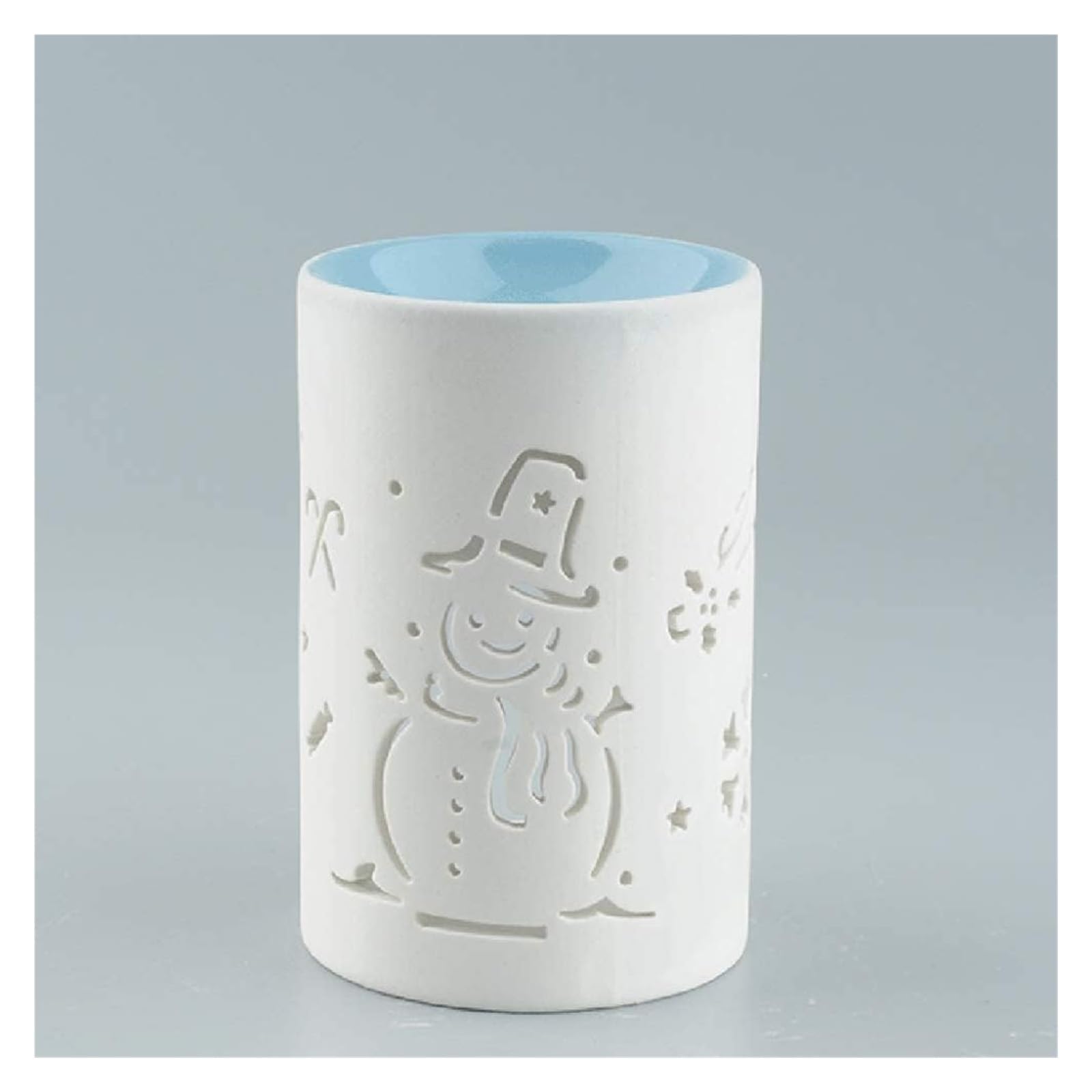 Quemador de cera derretida de porcelana blanca, difusor de aceite, portavelas de té/calentador de cera derretida, for sala de estar, balcón, Spa Yaga Meditación ，Difusores de aceites esencia