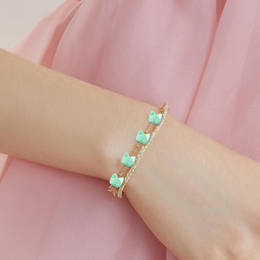 SUNNYCLUE 1 Box 200Pcs Wave Beads Acrylic Spacer Beads Bulk Plastic Colorful Opaque Small Wavy Random AB Colors Cute Loose Spacers for Jewelry Making Bracelet Necklace DIY Crafts Accessories Keychain - Image 6