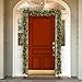 National Tree Company Pre-Lit Artificial Christmas Garland, Green, Crestwood Spruce, White Lights, Decorated with Glitter, Pinecones, Berry Clusters, Battery Operated, Christmas Collection, 9 Feet