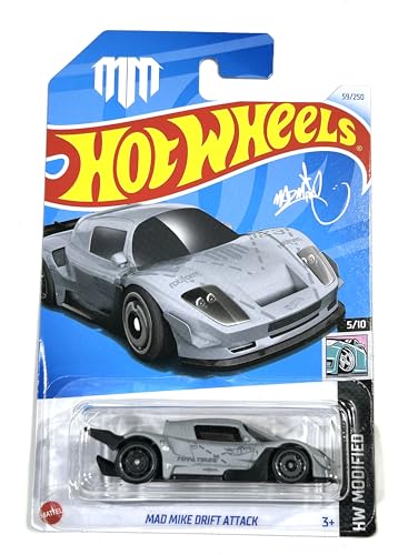 Hot Wheels 2024 - Mad Mike Drift Attack - Gray - Toyo - HW Modified 5/10
