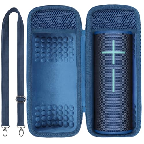 Lebakort Storage Case Compatible with Ultimate Ears UE MEGABOOM 4 3 Portable Waterproof Speaker (Blue Case)