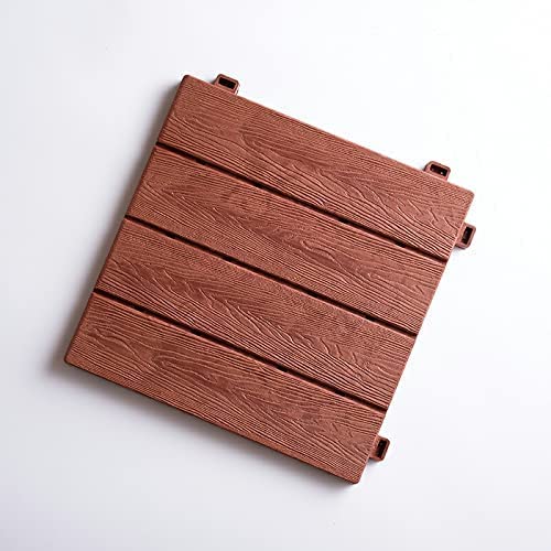 ウッドパネル 【30枚セット】 人工木 樹脂 ベランダタイル ジョイントパネル 木製タイル (タイプYウッディレッド) ウッドパネル 【30枚セット】 人工木 樹脂 ベランダタイル ジョイントパネル 木製タイル (タイプYウッディレッド)