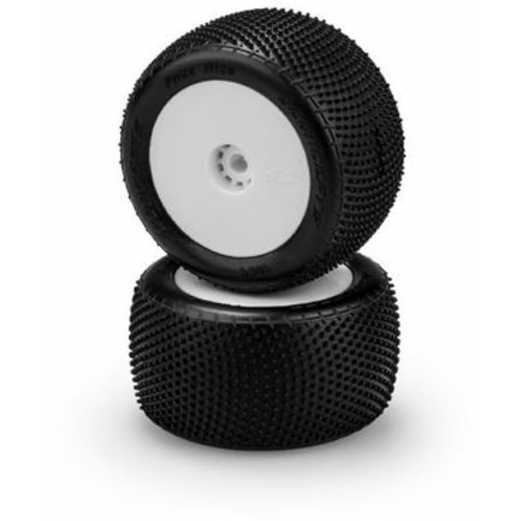 J Concepts 40841221 Fuzz Bite - Pink Compound, Pre-Mounted, White Wheels