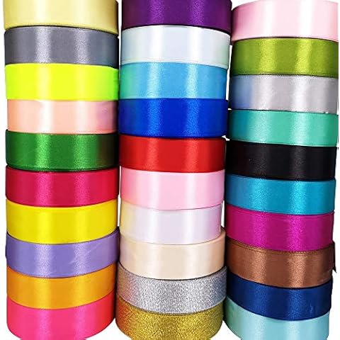 Chenkou Craft Assorted Satin Ribbons 40 Yards Cover