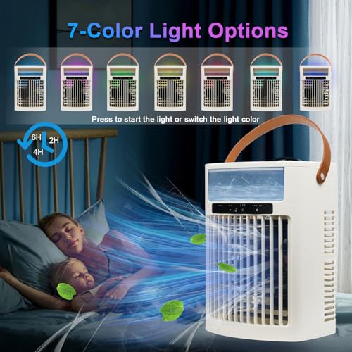 Portable-Air-Conditioners-air-cooler-1000ML-Cooling-fan-Air-Conditioner-5-Wind-Speed-7-LED-Light-3-Cool-Mist-246-Timer-USB-Cooling-Fan-for-home-office-outdoor