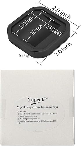 Miniatura 7 de Copasprotectores de suelo para ruedas de muebles, tazas de silicona antideslizantes son ideales para muebles de ruedas pequeñaspatas de muebles y